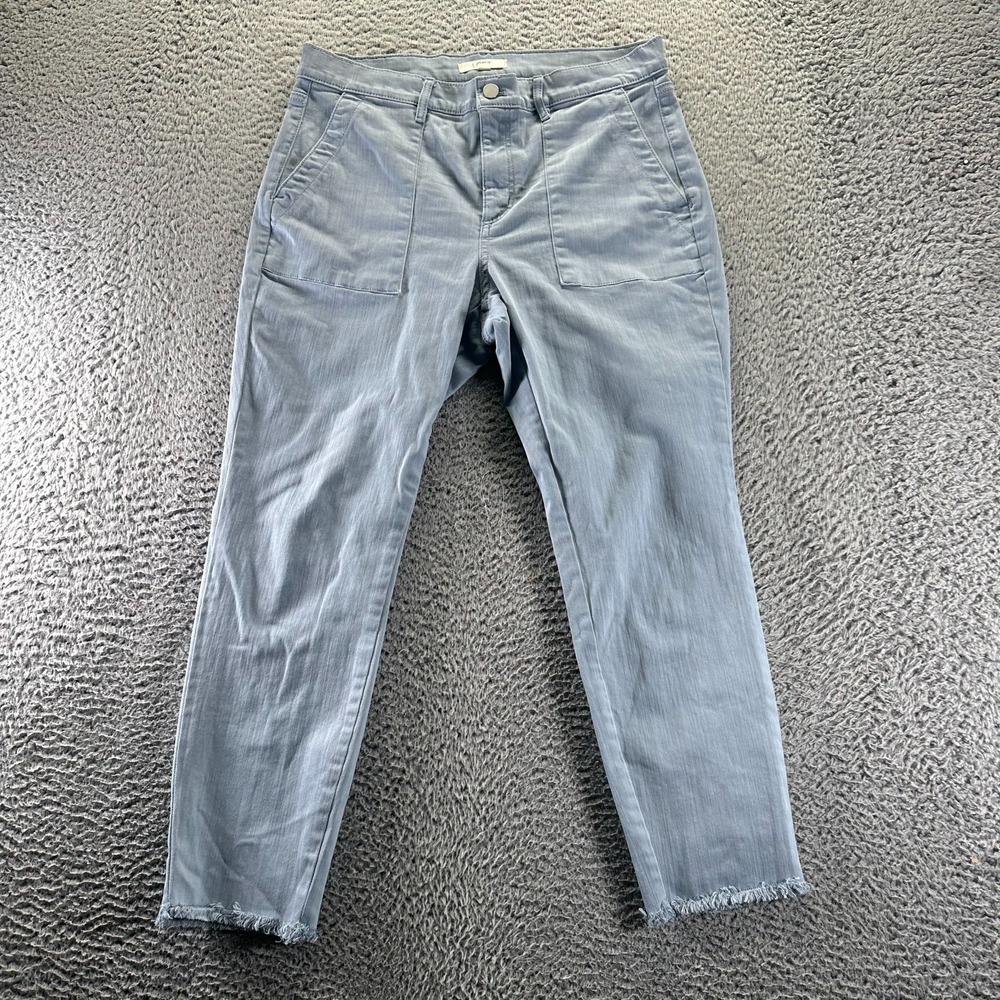 Loft Jeans Womens 10P Blue Cotton Denim Skinny‎ Cropped Stretch Workwear Travel